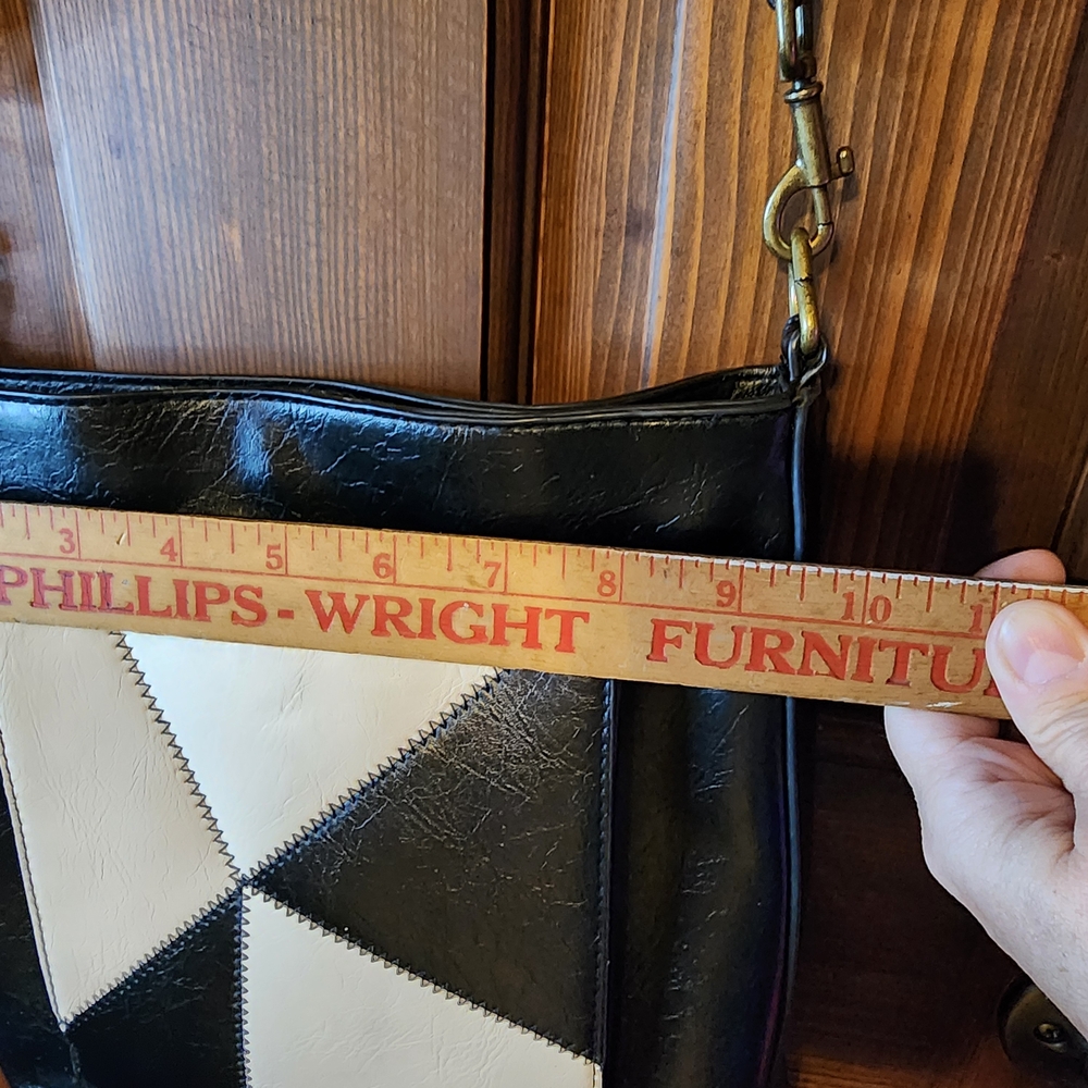 Universal Thread Black And White Patchwork Should… - image 3